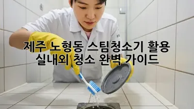 제주 노형동 스팀청소기 활용, 실내외 청소 완벽 가이드
