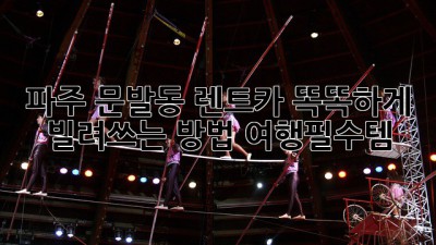 파주 문발동 렌트카🚗💨: 똑똑하게 빌려쓰는 방법! #여행필수템